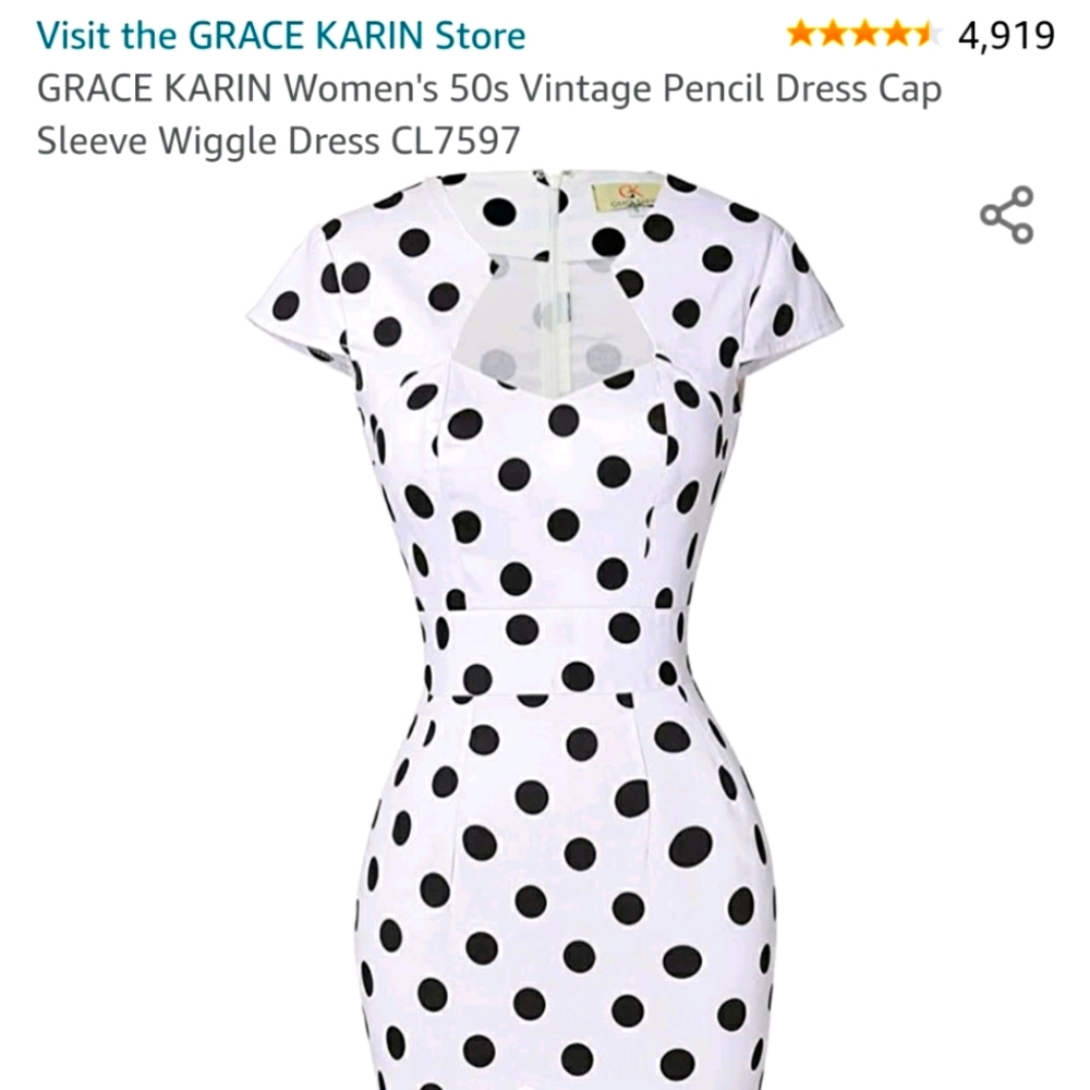 NWT 50s Vintage Pencil Dress